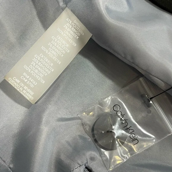 Calvin Klein Black Two-Button Blazer Size 8 - Picture 13 of 14